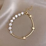 Classy Hearts & Beads Bracelet
