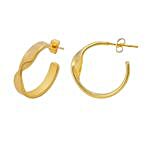 Gold Tweak Hoop Earrings