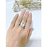 Radiant Silver Adjustable Ring