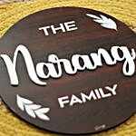 Welcome Home Personalised Nameplate
