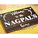 Personalised Welcome Home Nameplate