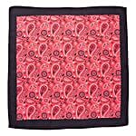 Bold Red Tie & Printed Pocket Square Set