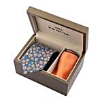 Spring Style Blue Tie & Pocket Square Set