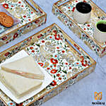 Jaipur Floral Print Design Tray Set