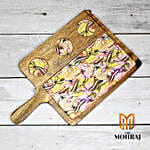 Vibrant Flowers Abstract Serving Platter