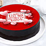 Forever Promise Chocolate Photo Cake Half Kg