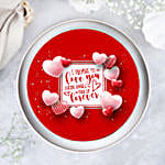 Forever Promise Chocolate Photo Cake Half Kg