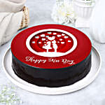 Kisses Hearts Chocolate Photo Cake 2 Kg Eggless