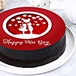 Kisses Hearts Chocolate Photo Cake 2 Kg Eggless