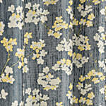 Floral Spring Time Grey Curtain Set