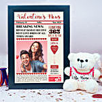 Forever Lovebirds Valentine News Frame