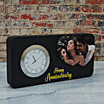 Forever Together Personalised Wooden Tabletop Clock