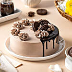 Delight Chocolate Caramel Fudge Cake Half Kg Eggless