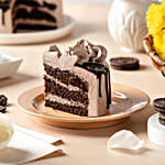 Delight Chocolate Caramel Fudge Cake Half Kg Eggless