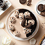 Delight Chocolate Caramel Fudge Cake Half Kg Eggless
