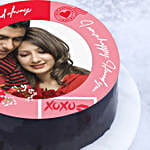 Personalised Chocolate Cake Of Love- 1Kg