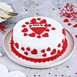 Love U Hearts Designer Cake- 1 Kg