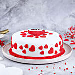 Love U Hearts Designer Cake- 1 Kg