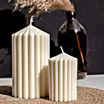 Refreshing Pillar-Shape Candle- White