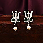 925 Silver Trishul Stud Earrings