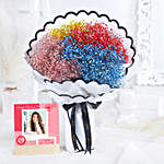 Personalised Frame & Colourful Beauty Bouquet