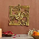 Golden Grace Ganesha Wall Art