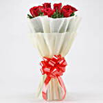 Classy 8 Red Roses Bouquet