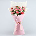 Love For Pastel Carnations Bouquet & Ferrero Rocher Box