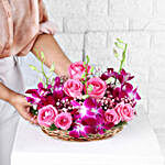 Orchid Bloom Basket