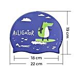 Alligator Swimming Cap- Blue