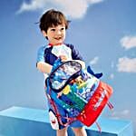 Dino Waterproof Swimming Bag- Blue
