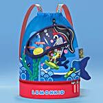 Dino Waterproof Swimming Bag- Blue