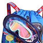 Dino Waterproof Swimming Bag- Blue