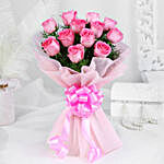 Endearing 8 Pink Roses Bouquet
