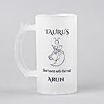 Personalised Beer Mug For Taurus Friend