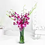 Vibrant Purple Orchid Flower Bunch