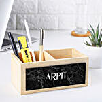 Personalised Double Slot Pen Stand