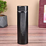 Personalised Insulated Black Bottle- Set of 6