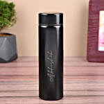 Personalised Insulated Black Bottle- Set of 6