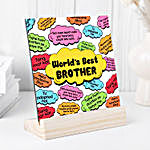 World's Best Brother Colourful Frame