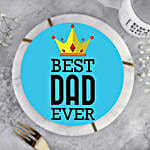 Best Dad Ever Photo Cake Vanilla Half Kg