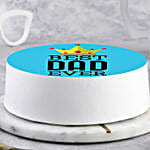 Best Dad Ever Photo Cake Vanilla Half Kg