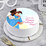 Happy Fathers Day Photo Cake Vanilla 1 Kg Eggless