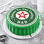 Cool Dad Chocolate Celebration Eggless Cake- Half Kg