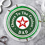Cool Dad Chocolate Celebration Eggless Cake- Half Kg