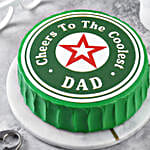 Cool Dad Chocolate Celebration Eggless Cake- Half Kg