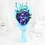 Azure Symphony Bouquet & Bento Cake
