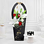 Opulent Elegance Bouquet & Truffle Cake Combo