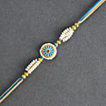 The Royal Elegance Meenakari Rakhi & Pineapple Cake