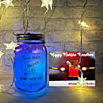 Foodie Brother Rakhi & Chocolate String Light Jar